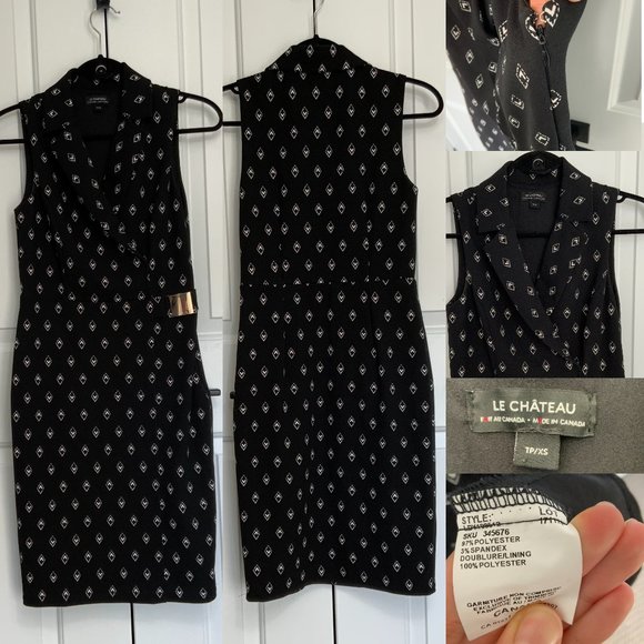 Le Chateau Patterned Knee Length Dress - Picture 1 of 7